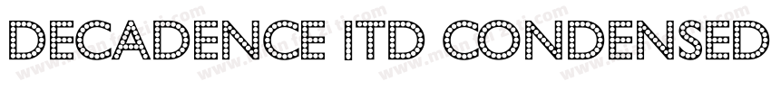 decadence itd condensed marquee字体转换
